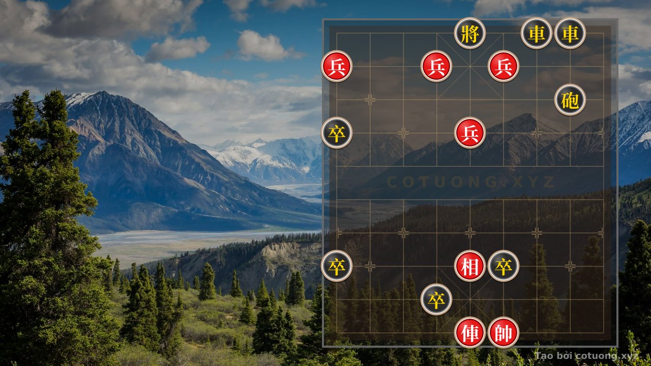 Thế cờ: Super Difficult Xiangqi: Red Chariot Breaks Black's Formation in 3 Moves — Cờ Tướng Online