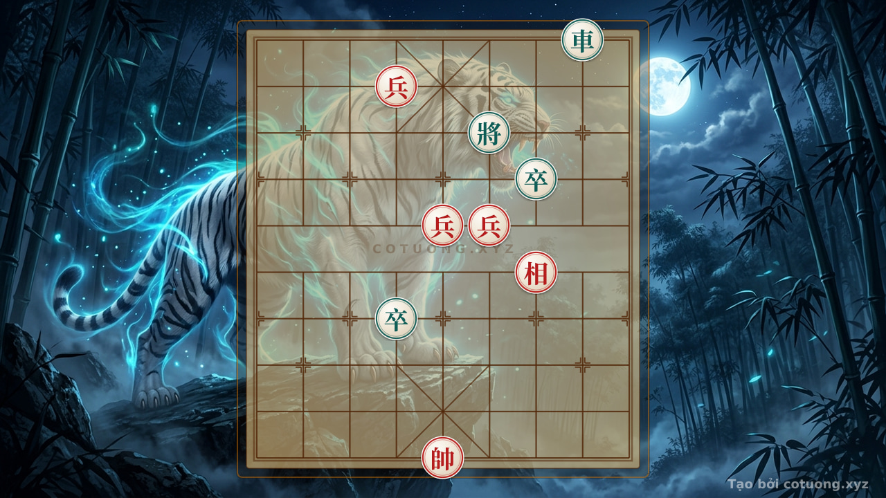 Thế cờ: Xiangqi (Chinese Chess) Analysis: Black Rook Retreats to File 8, Red Pawn Advances to File 6 - Master Strategy — Cờ Tướng Online