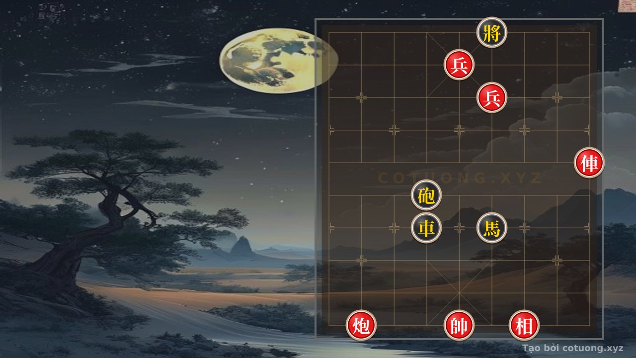 Thế cờ: Rhythms of the General's Chess: Red Cannon Blockade, Black Chariot Thrust - A Masterful Chess Position — Cờ Tướng Online