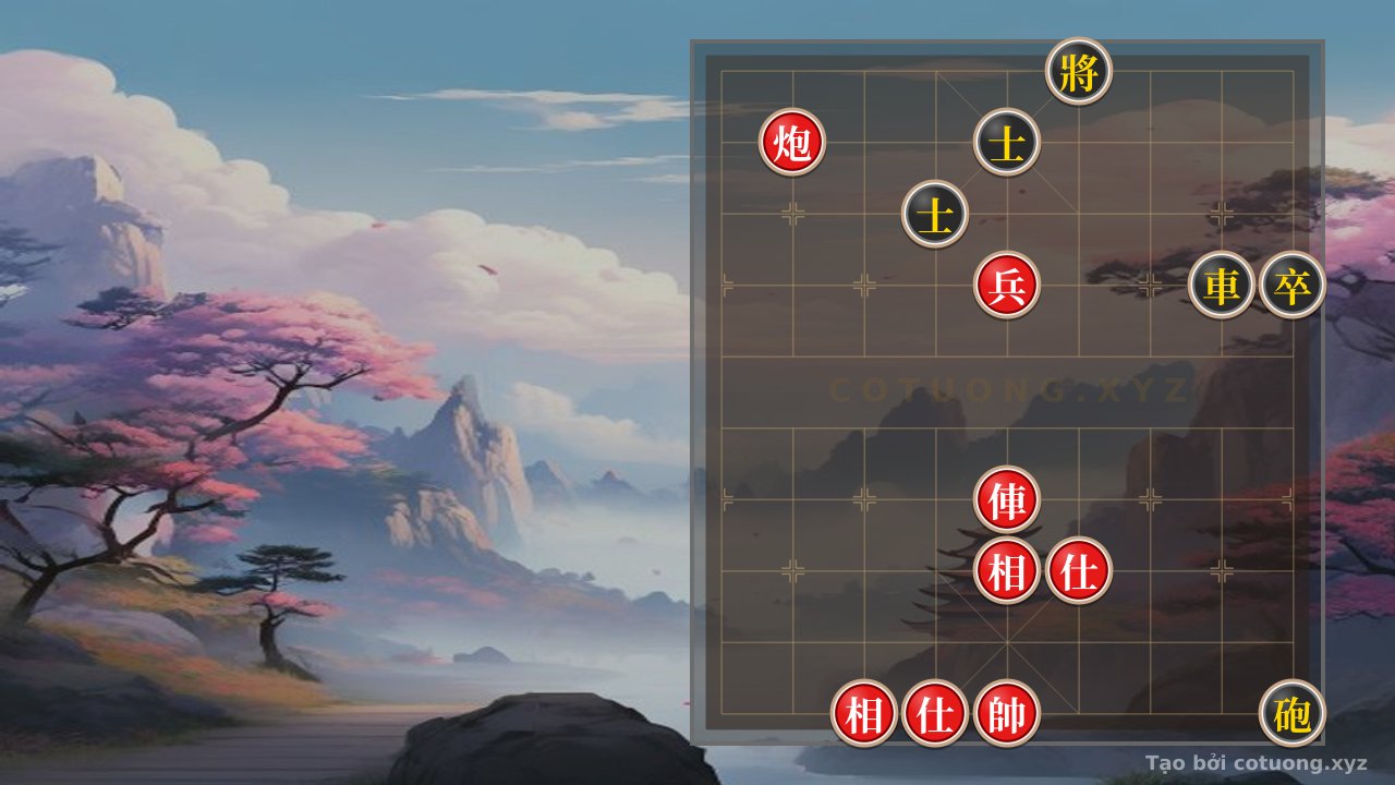 Thế cờ: Red General: Checkmate Strategy in 5 Moves - The 'Empty Cannon' Trick to Capture the Black Chariot — Cờ Tướng Online