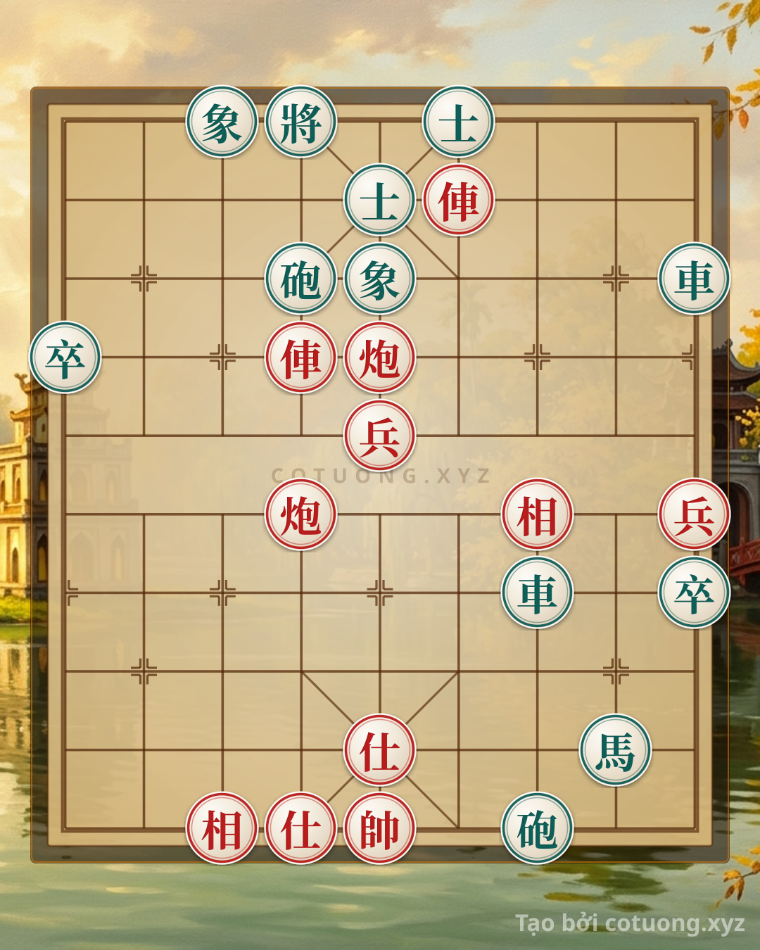 Challenge: Beautiful Formation: 'Fiery Power' Red Glows on the Chessboard - Can you solve it?