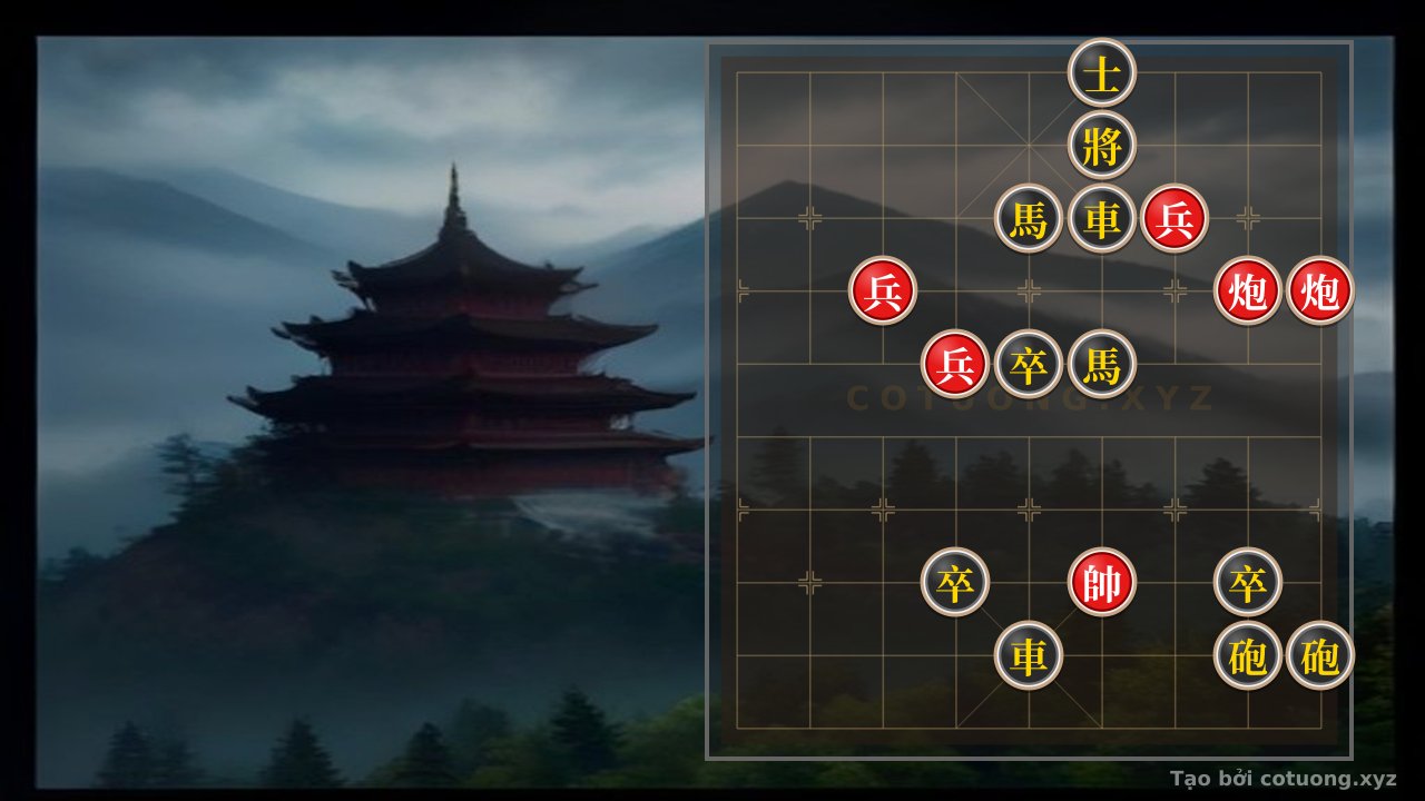 Thế cờ: The 'Red Cannon Shoots the Black Advisor' Formation: A Clash Between the Double Horses and the Empty Cannon — Cờ Tướng Online