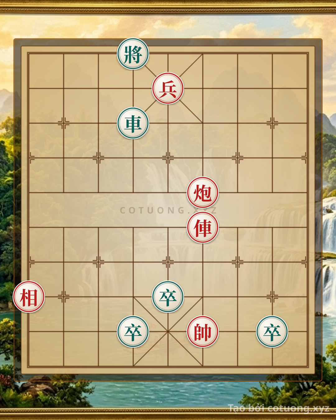 Challenge: Xa pháo hiệp lực trảm tướng - Can you solve it?