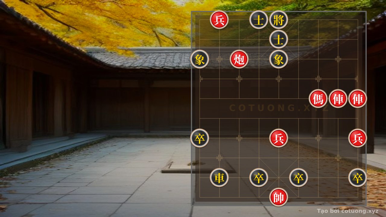 Thế cờ: 'Red Horse Advances, Black Car Blocks: A Level 1/10 Xiangqi Opening - Who Moves First? — Cờ Tướng Online