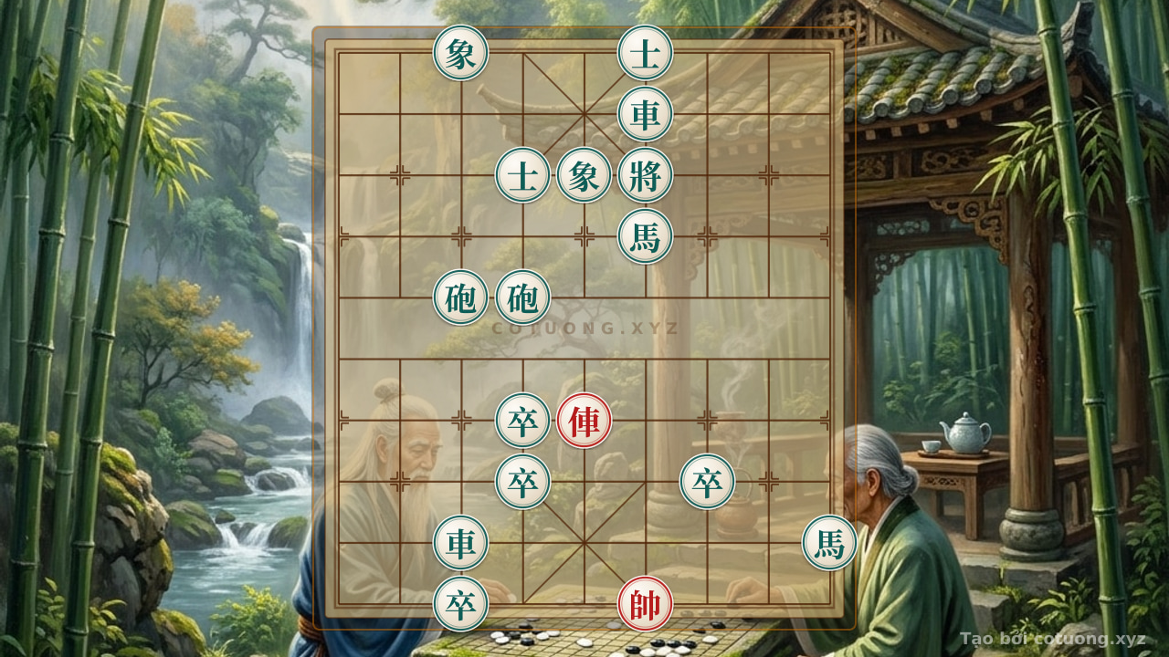 Thế cờ: Mastering Xiangqi: The Red Chariot's Lone Stand Against the Black Army - When Patience and Decisiveness Decide Victory or Defeat — Cờ Tướng Online