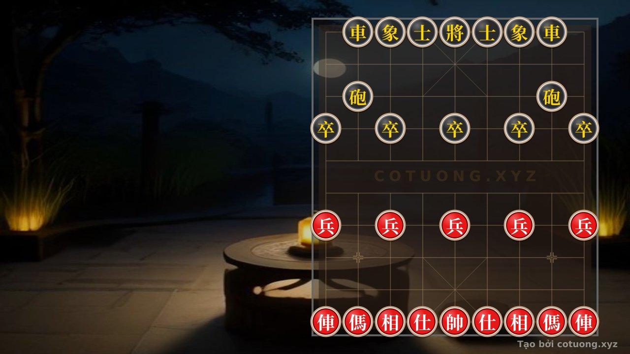Thế cờ: Red General's Position: Red's Double Horses Interlocking, Black's Cannon Blocked - Analyzing a Super Difficult Opening — Cờ Tướng Online