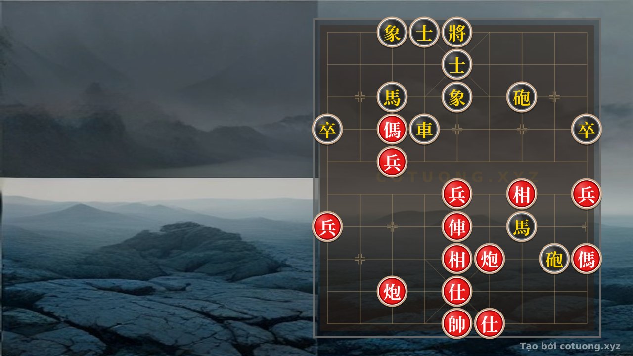 Thế cờ: Xiangqi (Chinese Chess) Classic: A Move That Kills Like a Blade - Red Only Needs 3 Moves to Defeat Black! — Cờ Tướng Online