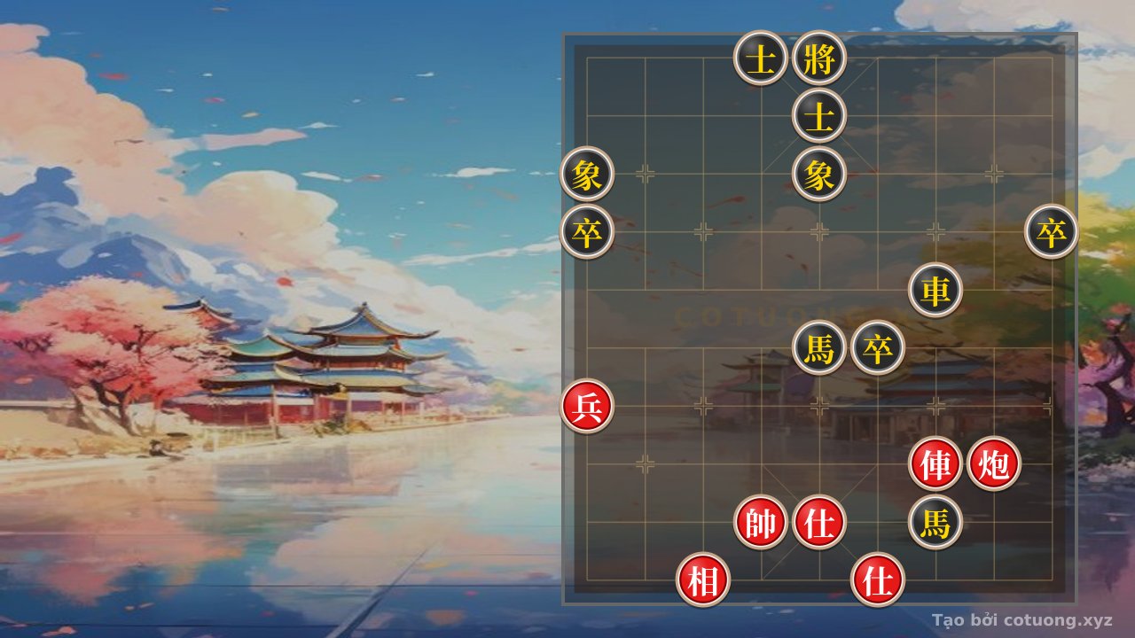Thế cờ: Lightning Kill Manual: Chariot-Cannon-Pawn Combo Defeats Double Horse-Three Pawns in 7 Moves — Cờ Tướng Online