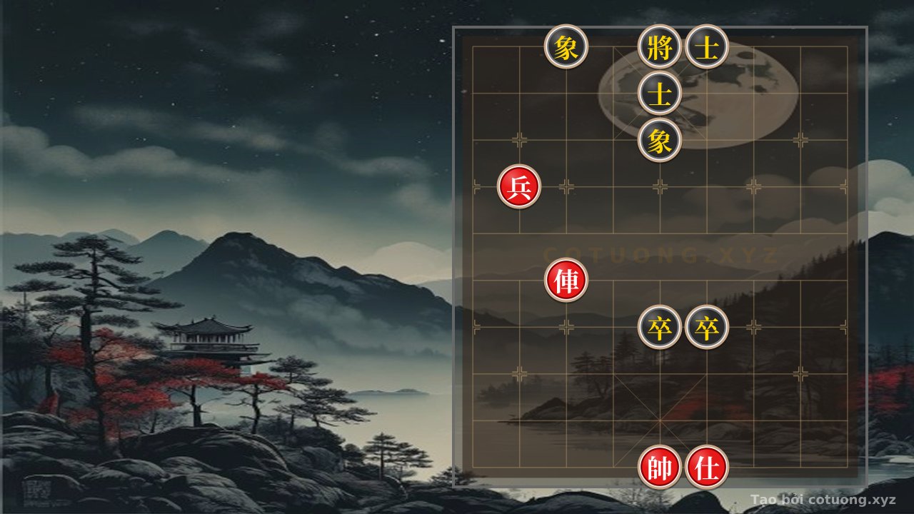 Thế cờ: The Mystery of the Xiangqi Board: Red Chariot Pierces, Black Elephant Reveals - Who Will Turn the Tide? — Cờ Tướng Online