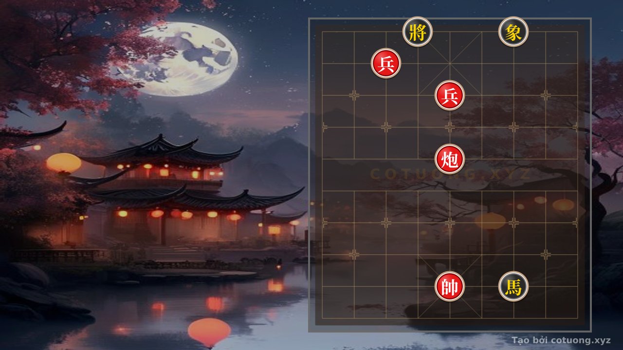 Thế cờ: Bí Kíp Sát Cục Tốc Chiến: Pháo Hai Chốt Quyết Đấu Mã Tượng Trong Một Nước Đi — Cờ Tướng Online