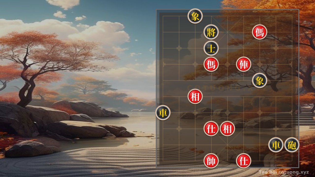 Thế cờ: 'Red Chariot on 4th File, 7th Rank' - Lightning Strike Tactics: 'Empty Cannon' and 'Double Horse Legs' to End the Game in 5 Moves! — Cờ Tướng Online