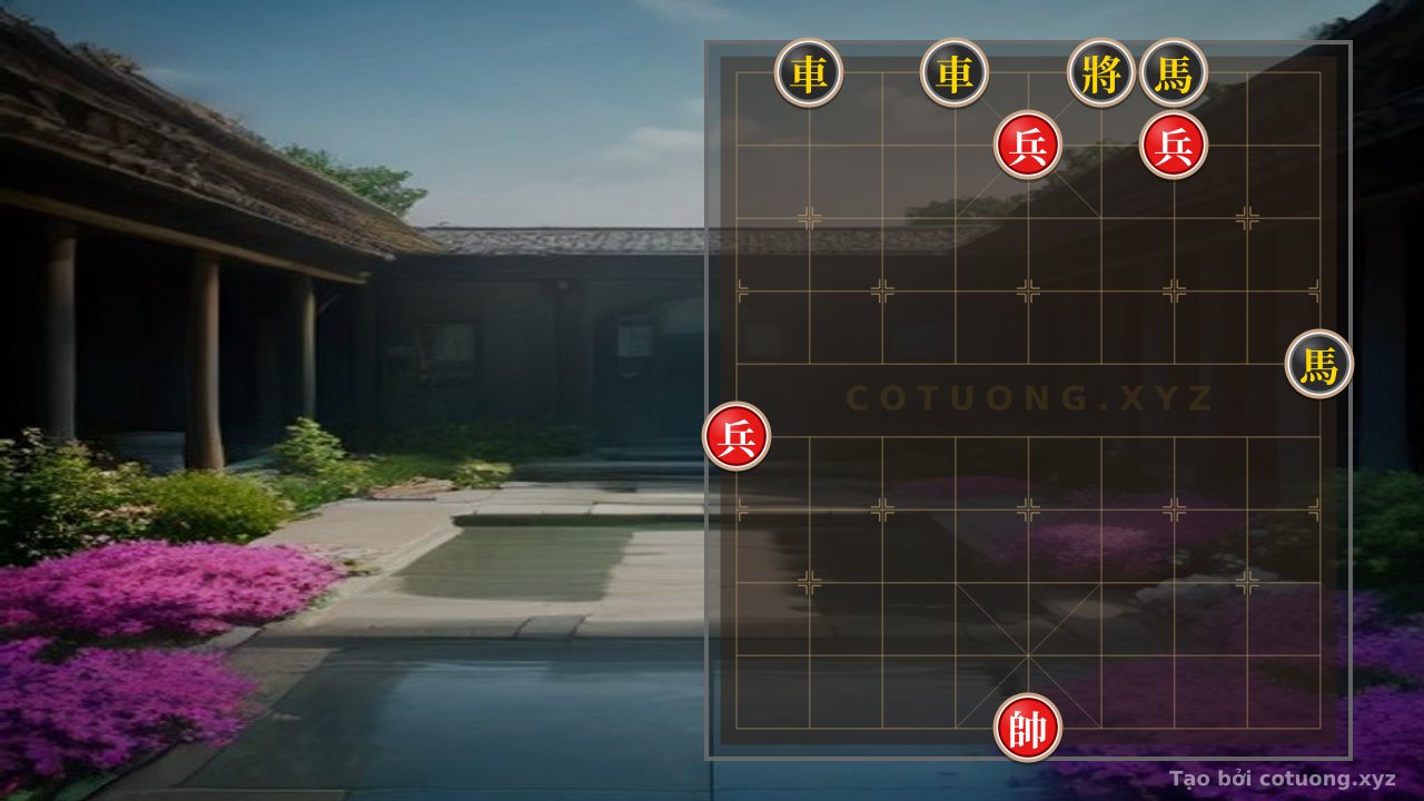 Thế cờ: Xiangqi Master's Secret: 3 Pawns Defeat 2 Rooks and 2 Horses - The Move That Leaves the Opponent in Agony — Cờ Tướng Online
