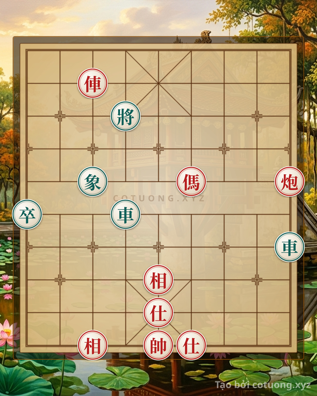 Challenge: Red General's Water Drop: Rook on 7th Rank Attacks Black Pawn - Brutal Tactics - Can you solve it?