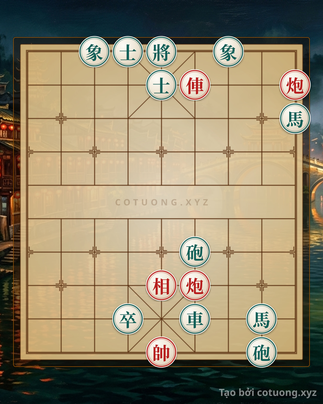 Challenge: Red Chariot Breaks the Siege: Mastering the Empty Cannon Technique to Control the Palace - Can you solve it?