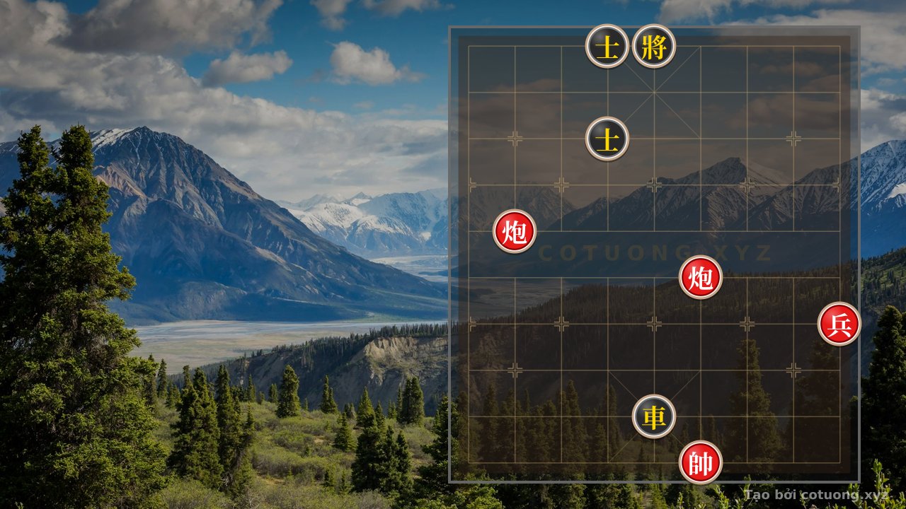 Thế cờ: Xiangqi: Black Chariot at 5-2 Trapped by Red Cannons - Defensive Strategy for Beginners — Cờ Tướng Online