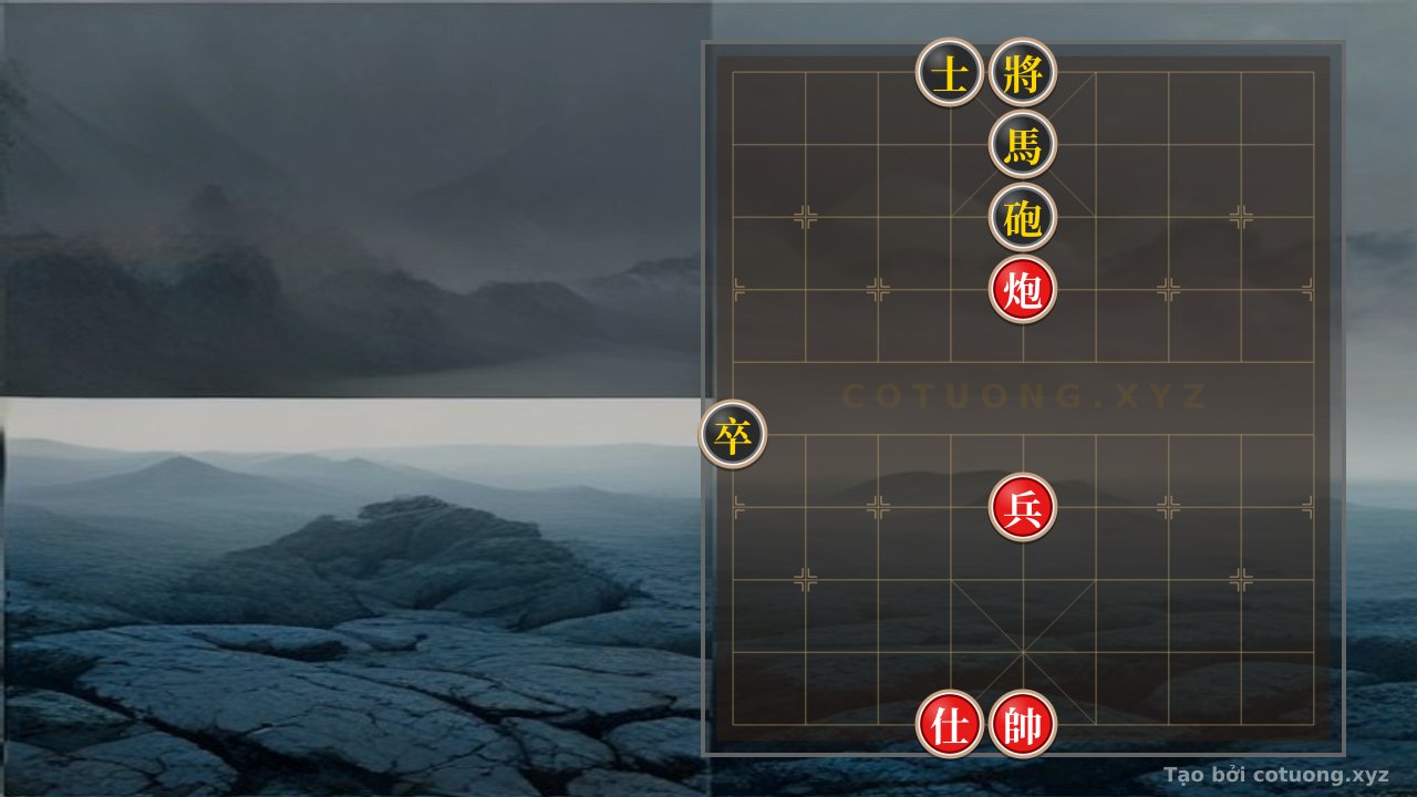 Thế cờ: Xiangqi Position: Red Cannon Blocking Black Horse - Basic Tactics for Beginners — Cờ Tướng Online