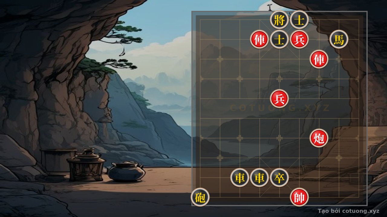 Thế cờ: Red Trap: Rook's Straight Charge, Cannon's Sneaky Shot - Xiangqi Deception Tactics — Cờ Tướng Online