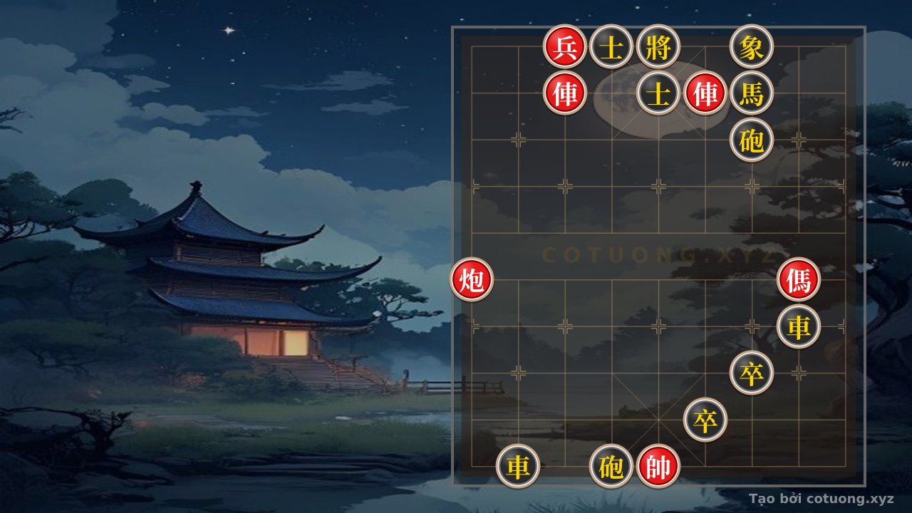 Thế cờ: Red General's Breakthrough: The Strategy of Sacrificing a Piece to Exploit Black's Mistake — Cờ Tướng Online