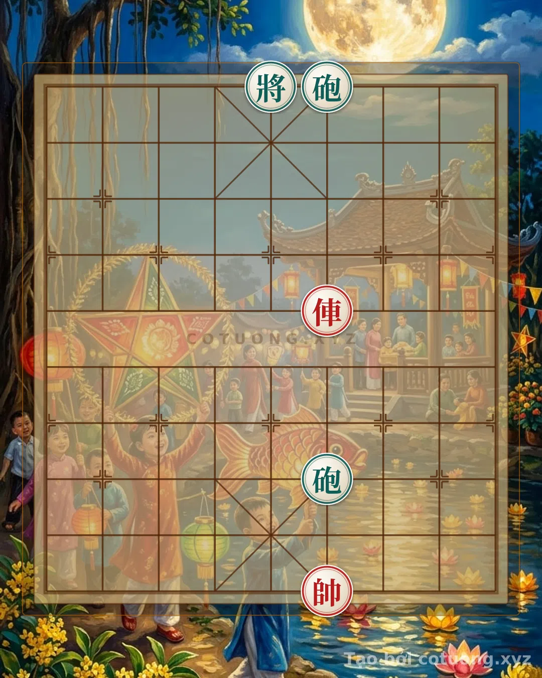 Thế cờ: Xiangqi Tactics: The Empty Cannon and Rook Thrust in Historical Battles — Cờ Tướng Online