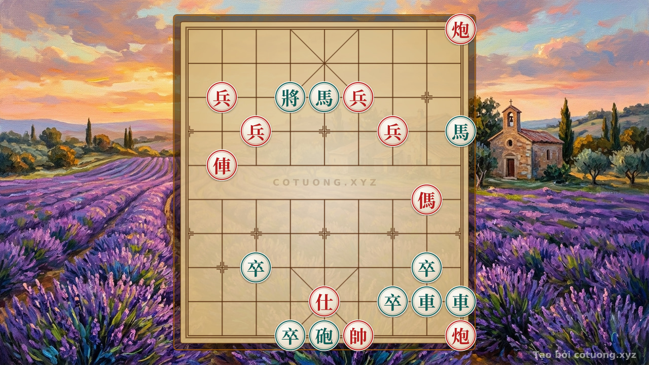 Thế cờ: Red Cannon Dominance: How the Black Chariot Must 'Stay Silent' in This Strategic Position? — Cờ Tướng Online