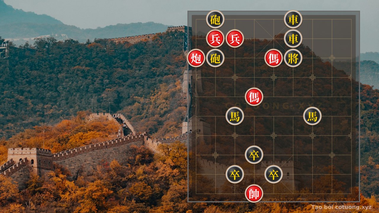 Thế cờ: Black's 'Horse Ngoc Tao' Trap: How Red Escapes Death in a 1/10 Position — Cờ Tướng Online
