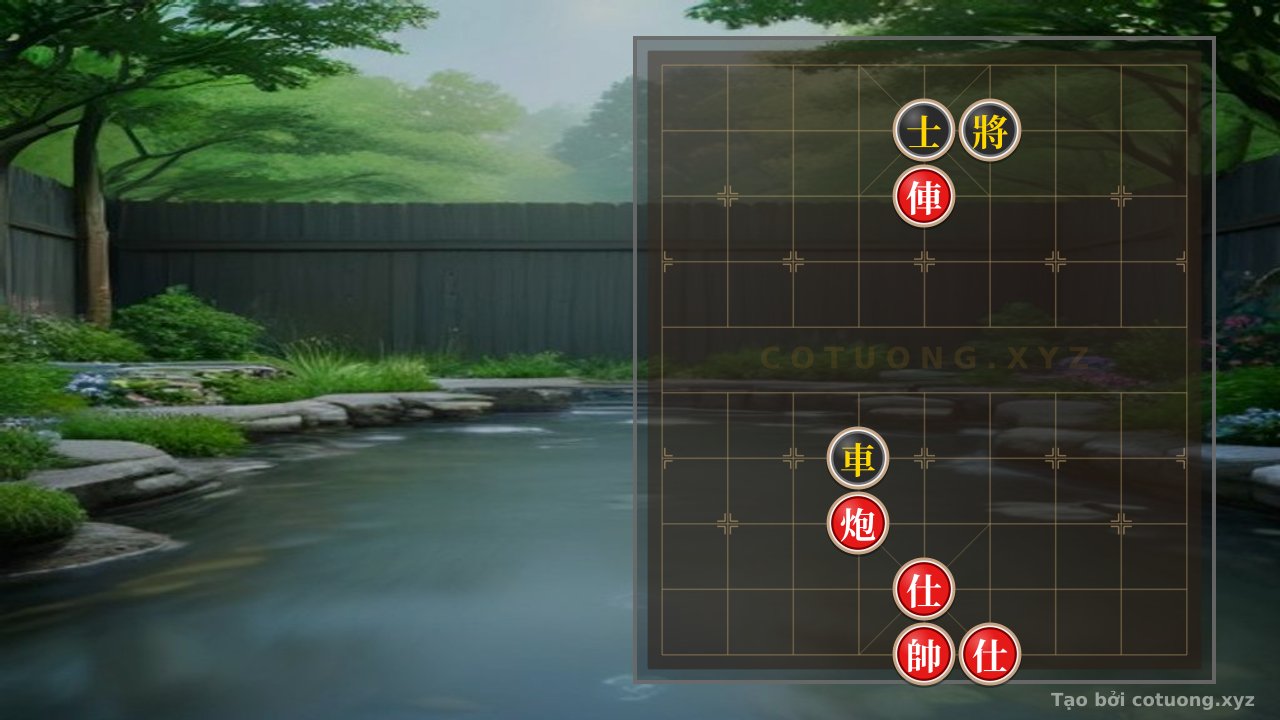 Thế cờ: Xiangqi Master's Secret Moves: Red Chariot Piercing, Black Cannon Trapped - Win in 3 Moves! — Cờ Tướng Online