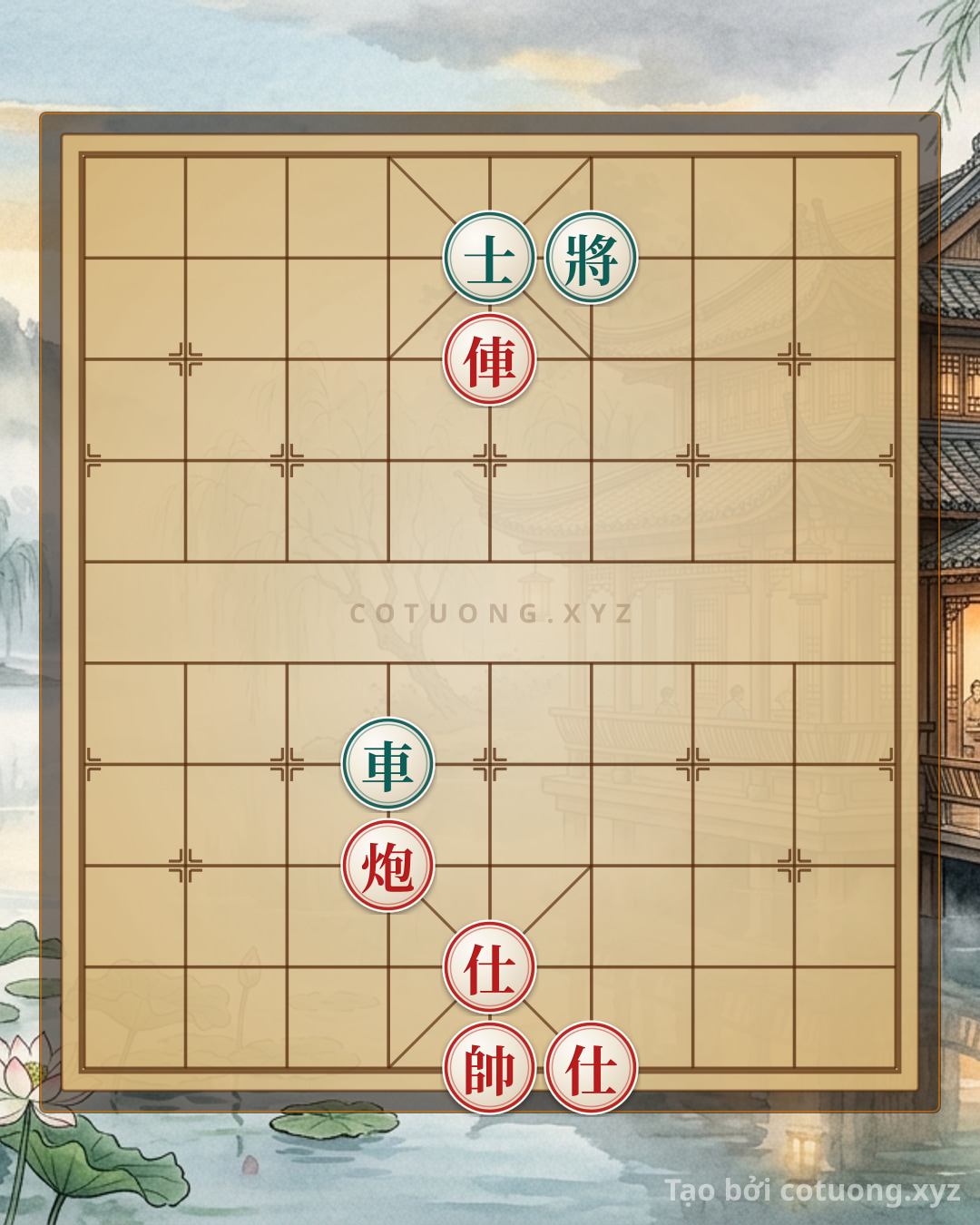 Challenge: Xiangqi Master's Secret Moves: Red Chariot Piercing, Black Cannon Trapped - Win in 3 Moves! - Can you solve it?