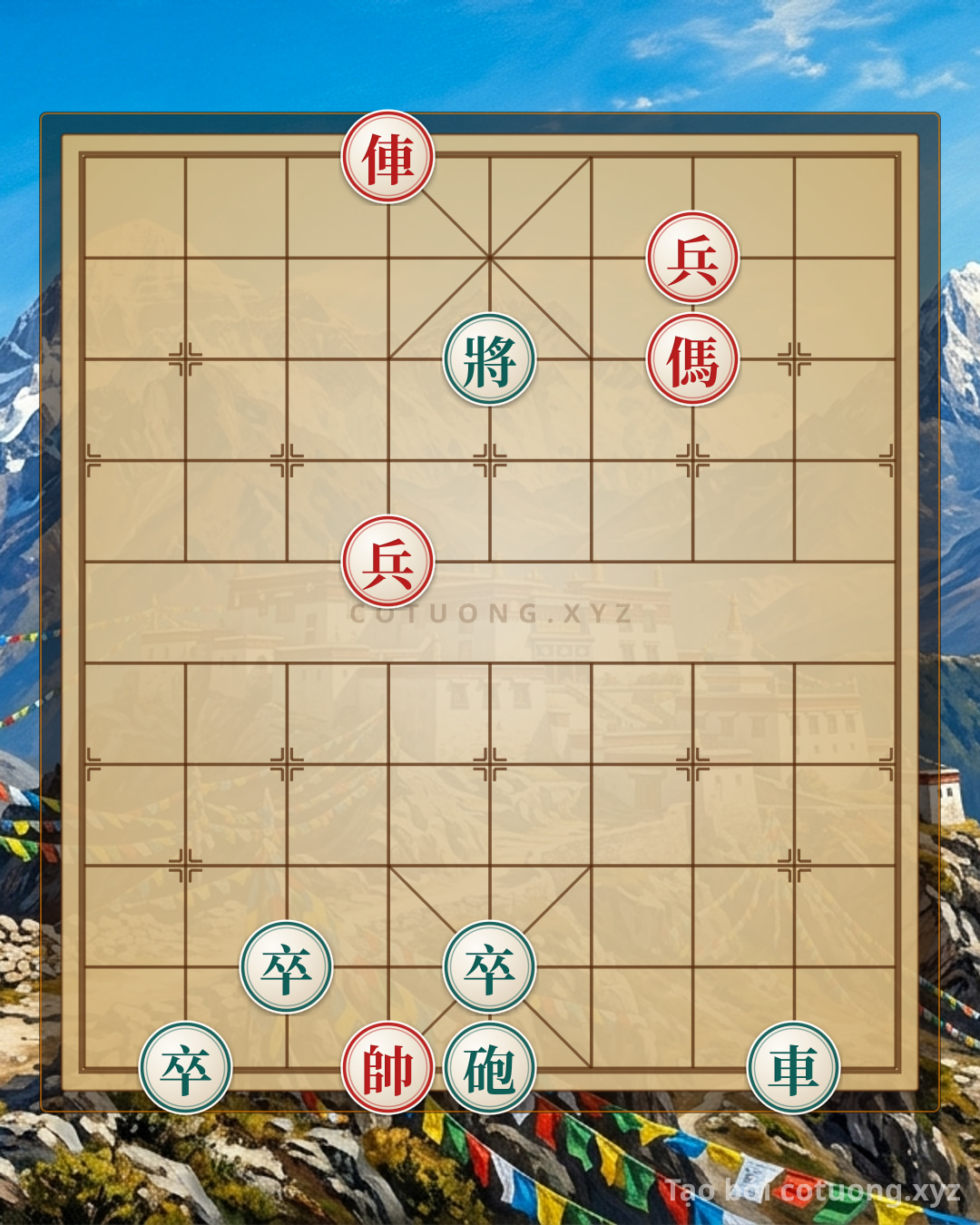 Challenge: Red General's Victory: Red Chariot Threatens to Rush Down the 5th File, Red Soldier Prepares to Break Through the Black Defense - Can you solve it?
