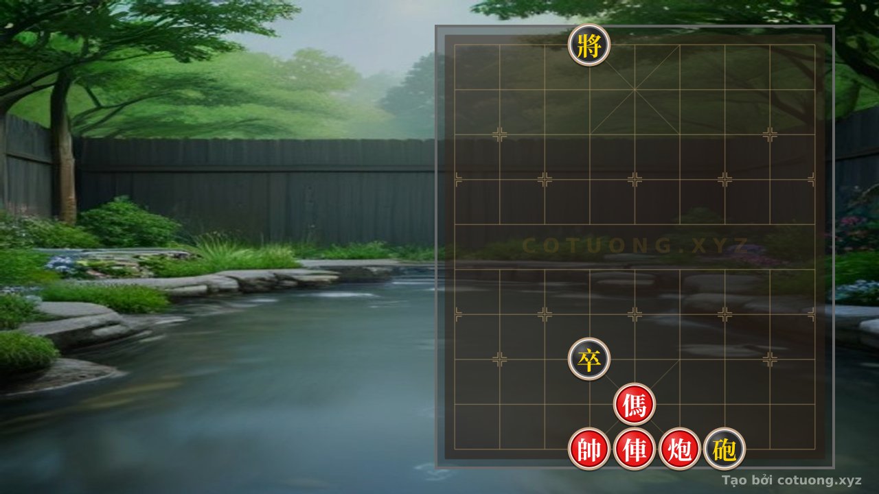 Thế cờ: Xiangqi: The Destructive Formation - Red Chariot Exposed at 5, Black Cannon Exposed at 7 — Cờ Tướng Online