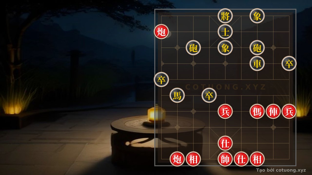 Thế cờ: The 'Black Horse Trap Cannon' Strategy - Hidden Tactics in the Battle — Cờ Tướng Online
