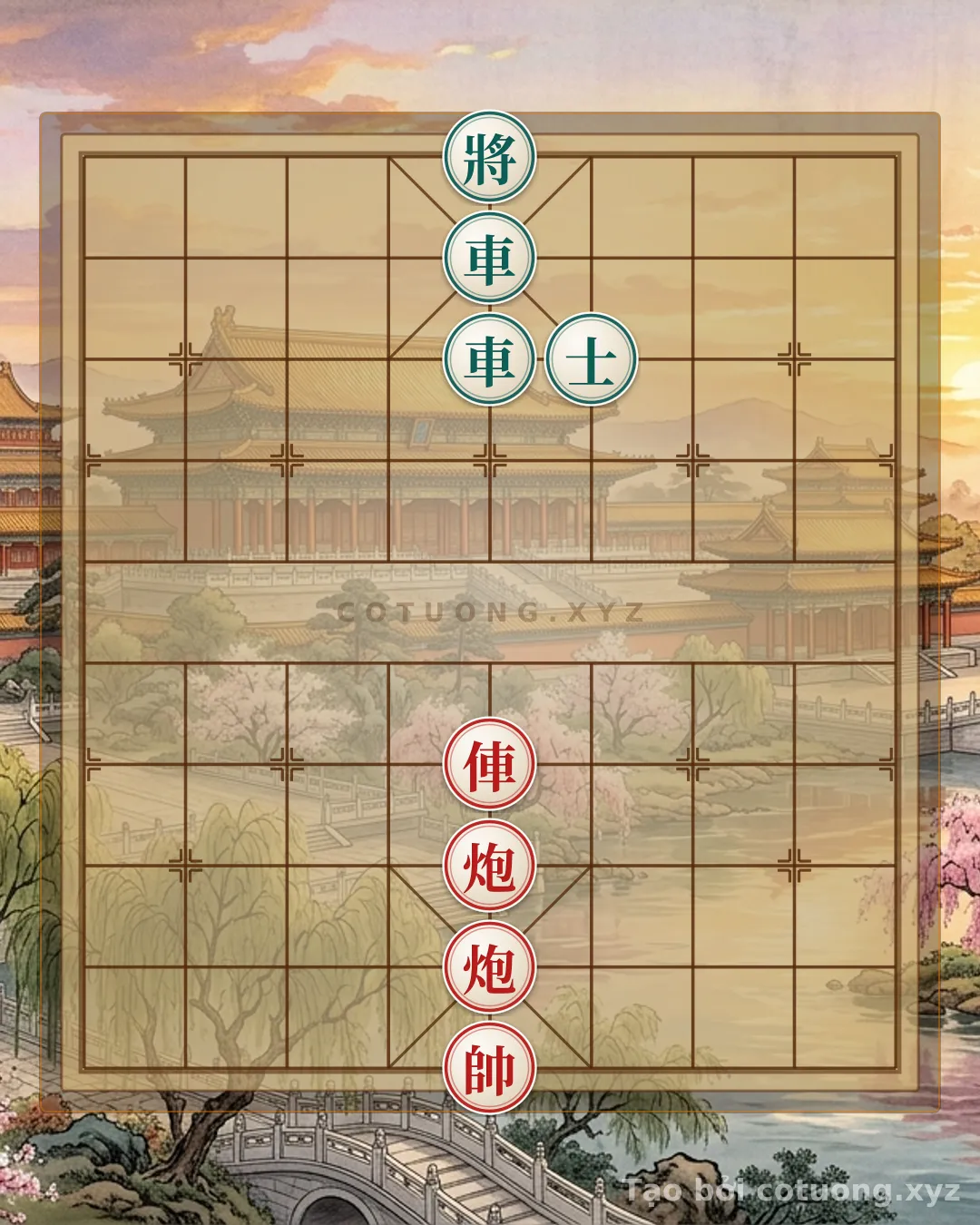 Challenge: Red General Chess: The 'Chariot Straight Attack' Strategy - Lesson in Determination - Can you solve it?