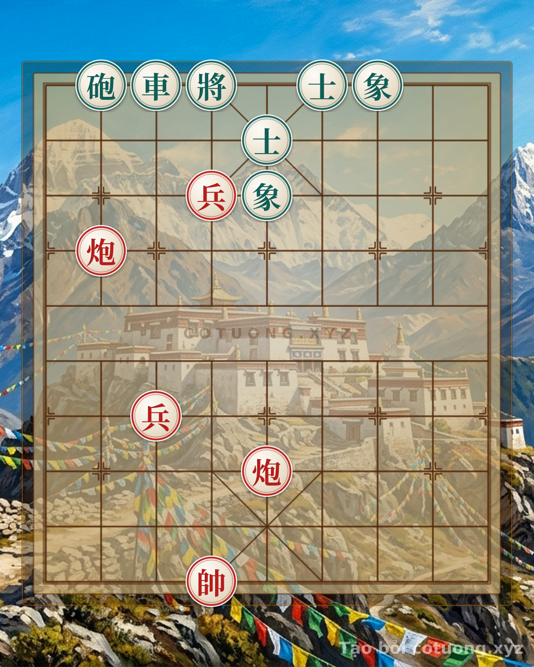 Challenge: Red Cannon 'Shooting the Death Piece' - Xiangqi (Chinese Chess) 8/10: Black Chariot Blocked, Only One Escape Route - Can you solve it?