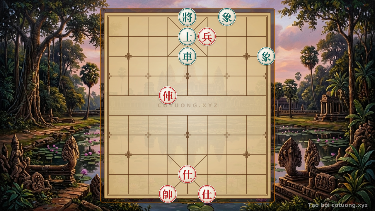 Thế cờ: Winning with Precision: Analysis of the Black-Red General's Position — Cờ Tướng Online