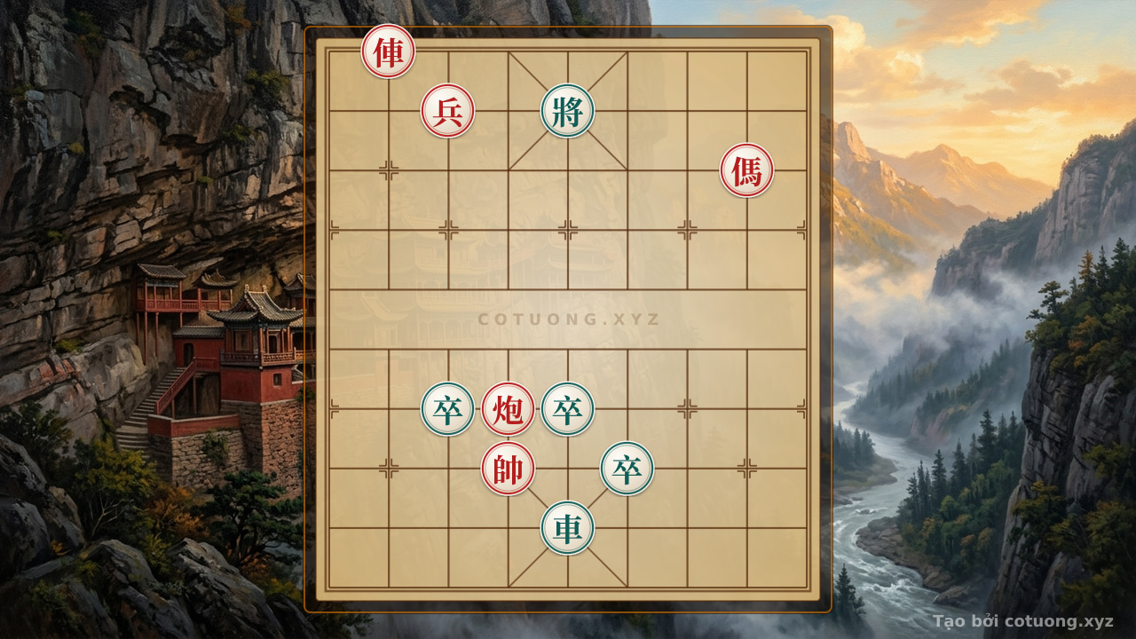 Thế cờ: Xiangqi Super Difficult: Rook at 8th File 10th Rank - Red Rook's Tactical Blitz — Cờ Tướng Online