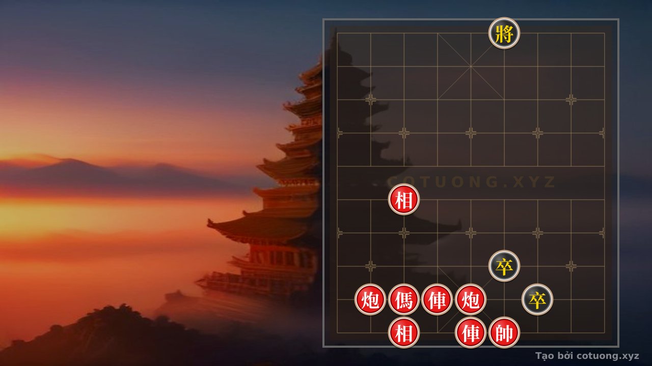 Thế cờ: Red General Chess: Tactical Checkmate from the Empty Cannon Formation — Cờ Tướng Online
