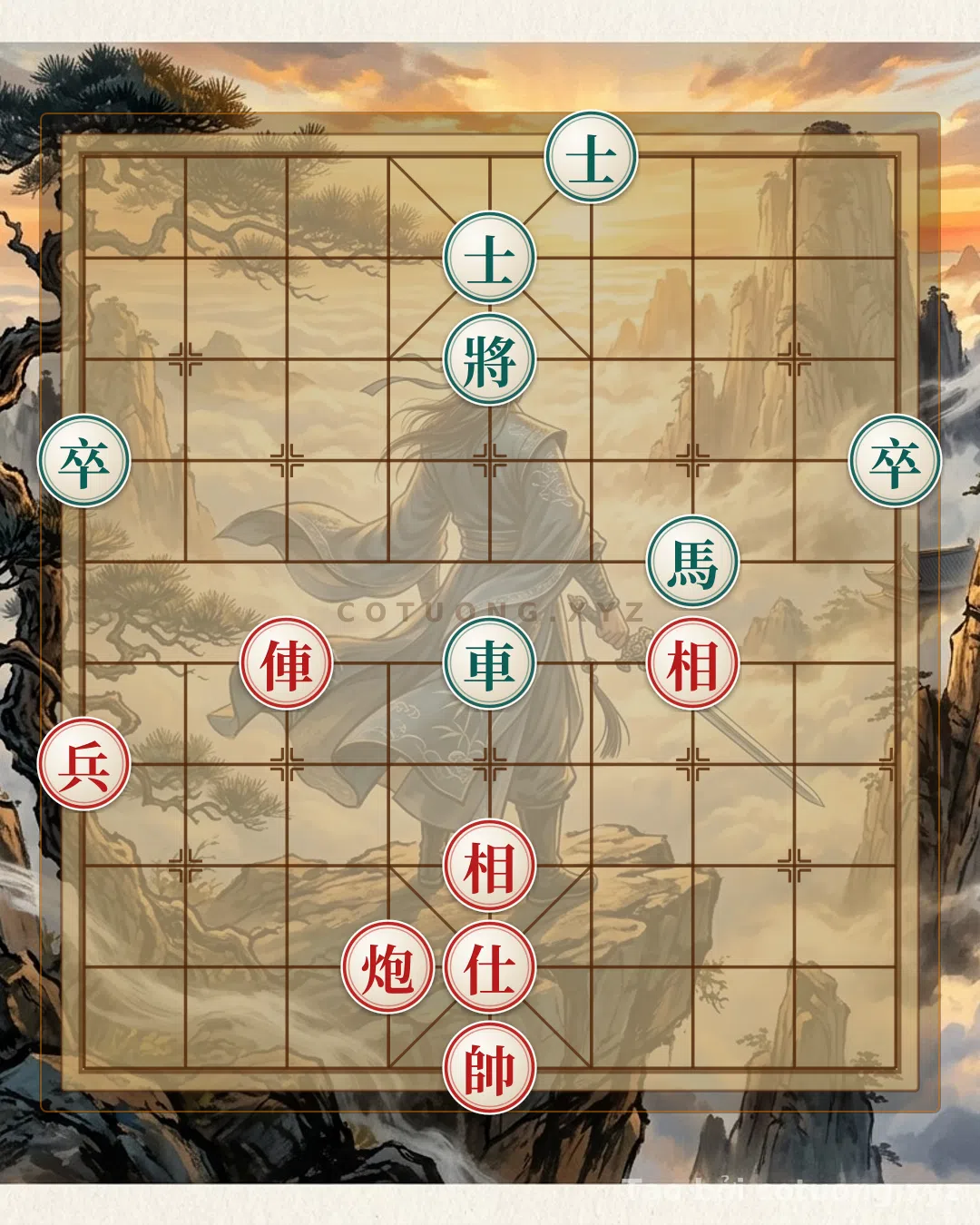 Thế cờ: Xiangqi (Chinese Chess): Victory at the Crossroads – The Secret of Breaking Black at File 5 Rank 2 (Position 15C6 – Level 8/10) — Cờ Tướng Online