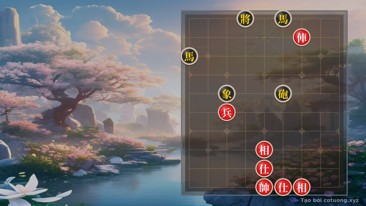 Thế cờ: Playing Xiangqi like a King: Analyzing Black's Position 1/10 - Double Horses, Cannon Threat — Cờ Tướng Online