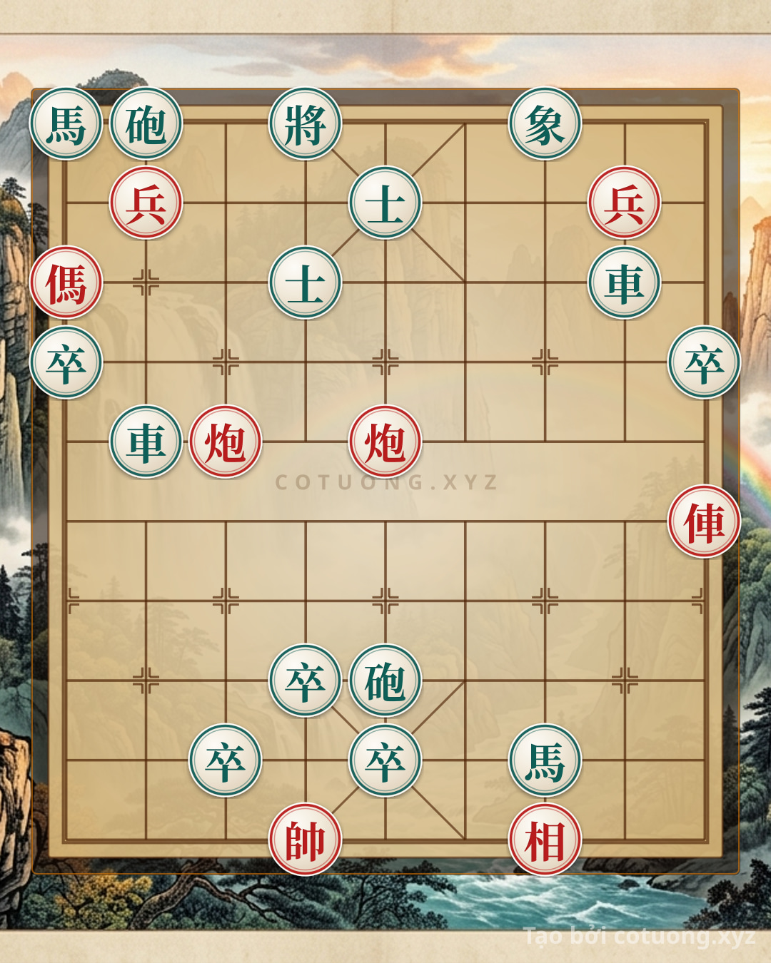 Challenge: Xiangqi: Red Attacks Black's Chariot at File 2, Black Counters with Cannon at File 5 - Strong Strategy - Can you solve it?