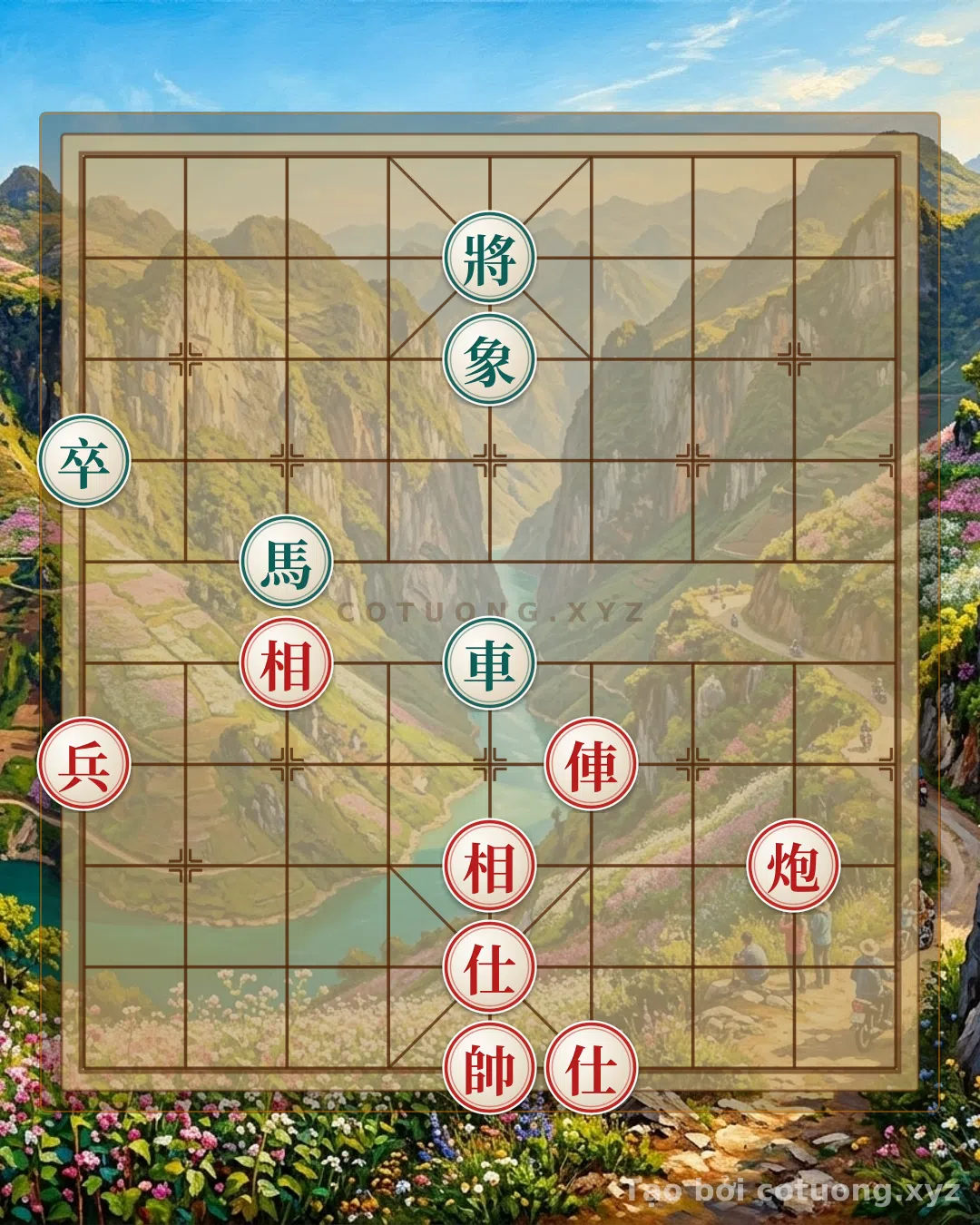 Thế cờ: Xiangqi: Red Cannon Under Siege - Defensive Tactics for the Red Army — Cờ Tướng Online