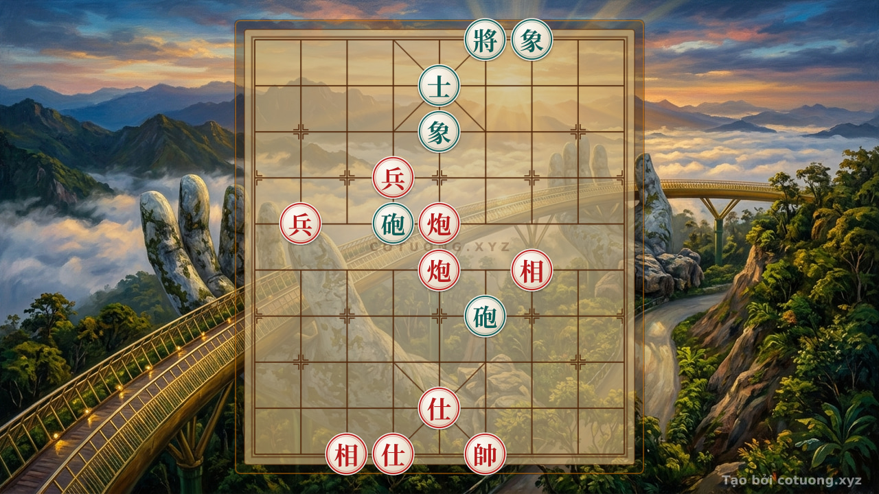 Thế cờ: Xiangqi: The Art of Counterattacking in the Red River Crossing Formation — Cờ Tướng Online