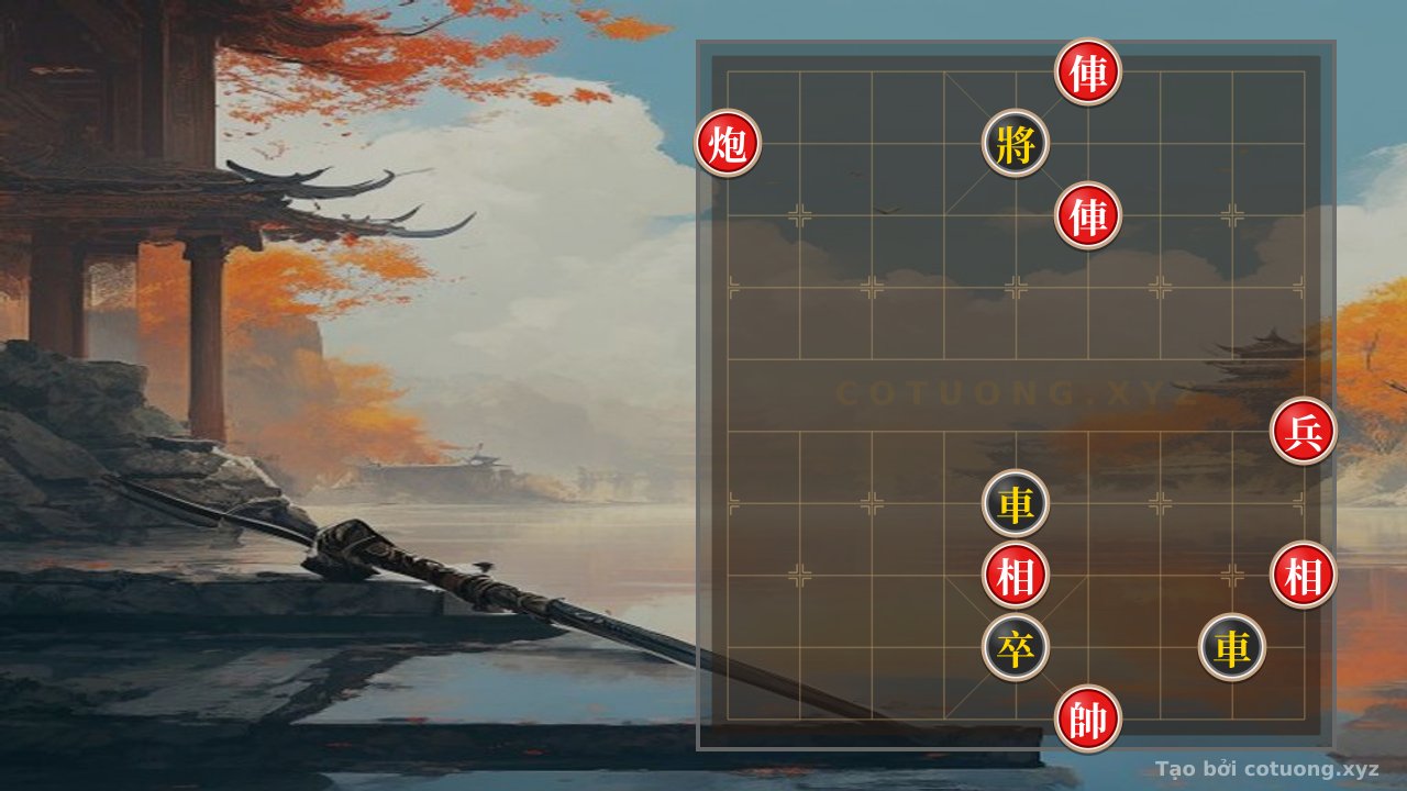 Thế cờ: Red Rook on File 4, Rank 10: The 'Straight Blow' Strategy in Chinese Chess — Cờ Tướng Online