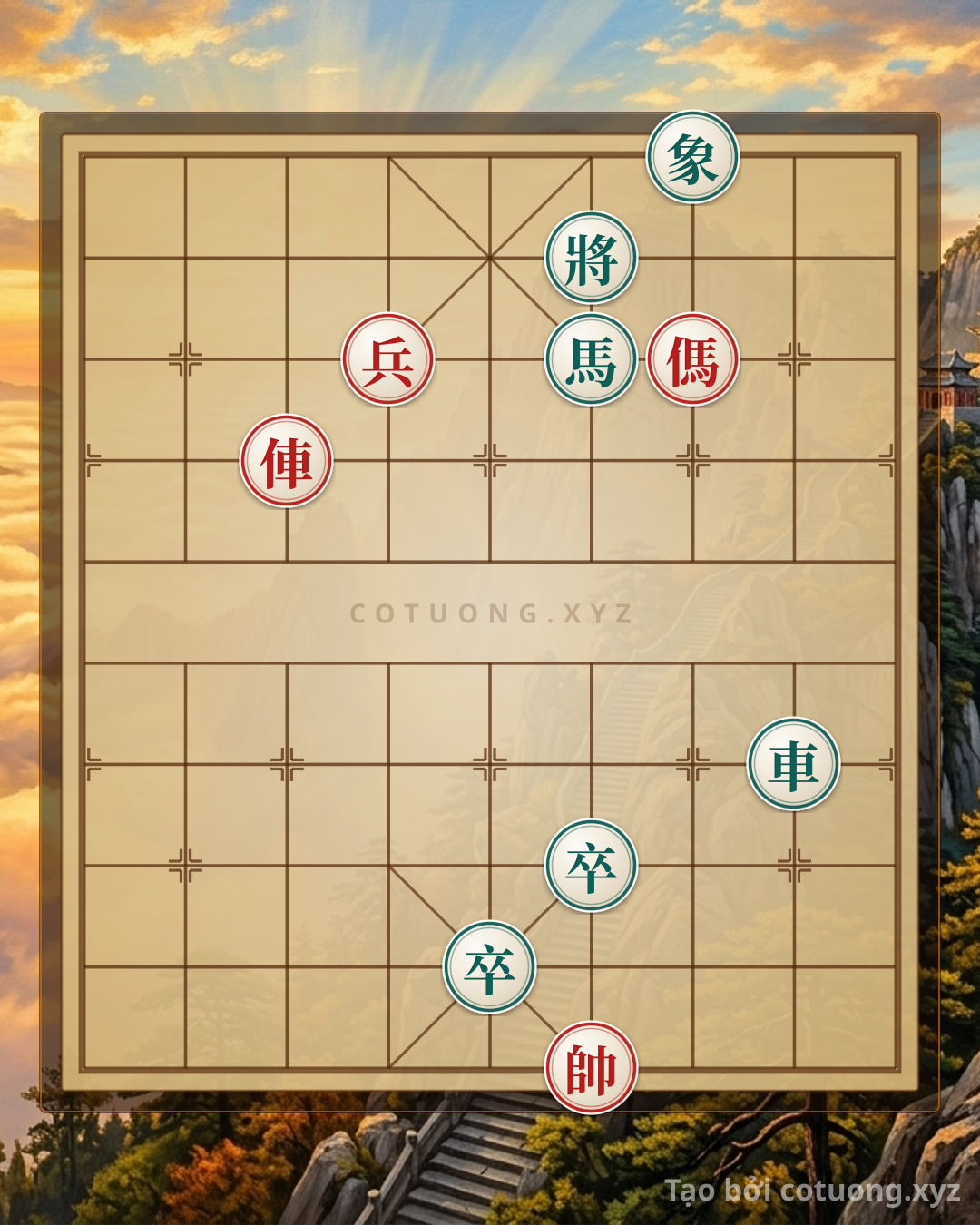 Challenge: Masterstroke Breakthrough: The Red's Final Move to Checkmate the Black General - Can you solve it?