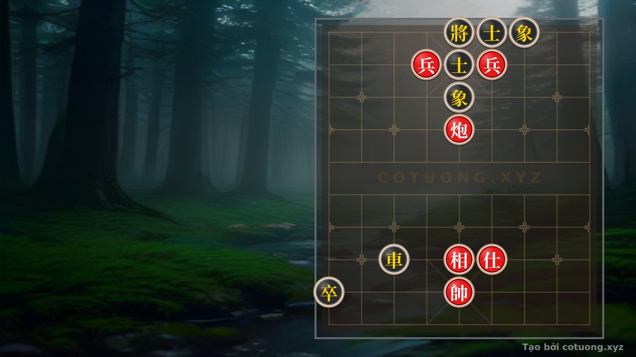 Thế cờ: The Secret to Reversing the Chessboard: The Black Rook Is Trapped, The Red Cannon Roars - Who Will Turn the Tide? — Cờ Tướng Online
