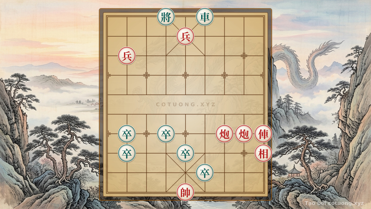 Thế cờ: Red General Chess: The Classic 'Sát Pháp' Strategy to Defeat the Black Chariot in 5 Moves - Extremely Effective Basic Skills — Cờ Tướng Online