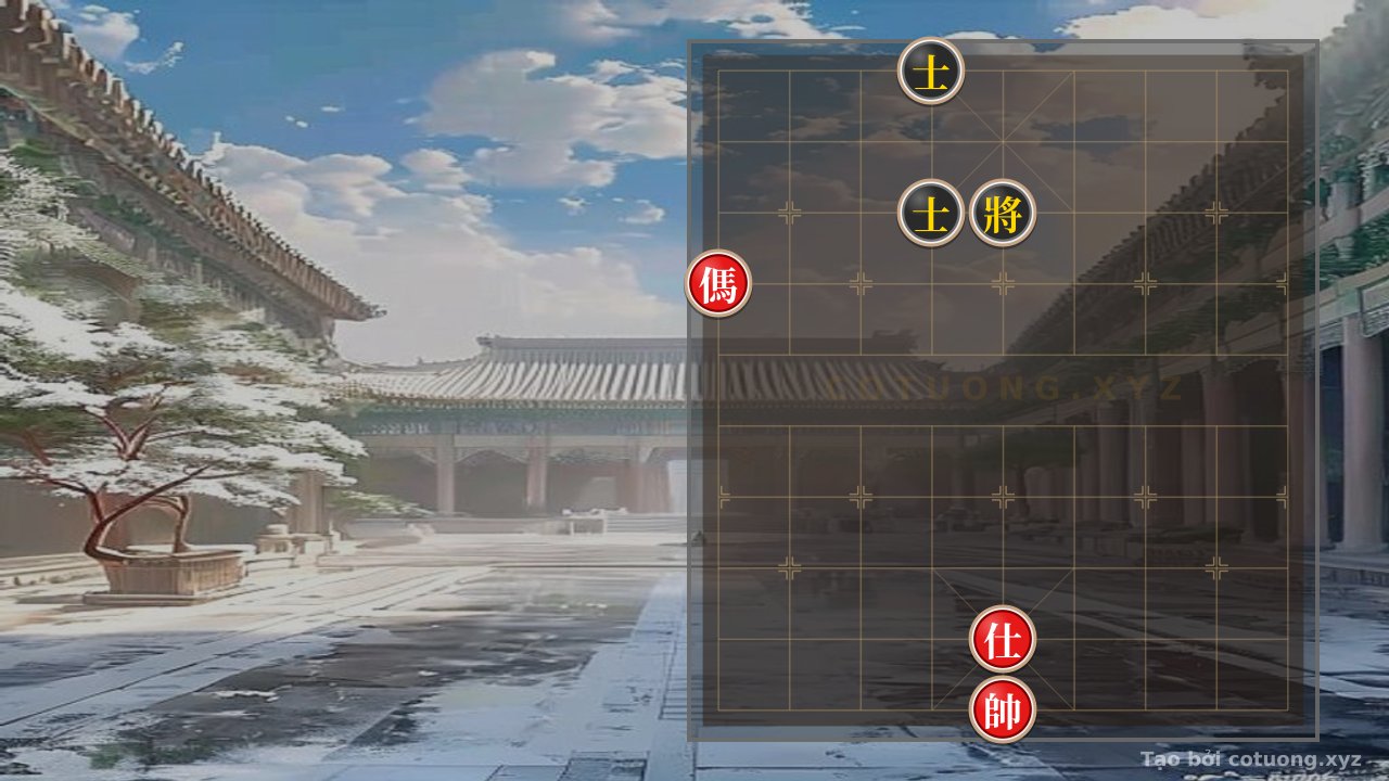 Thế cờ: Red General Crushes Black: Strategy of Sacrificing Pieces and Psychological Warfare — Cờ Tướng Online