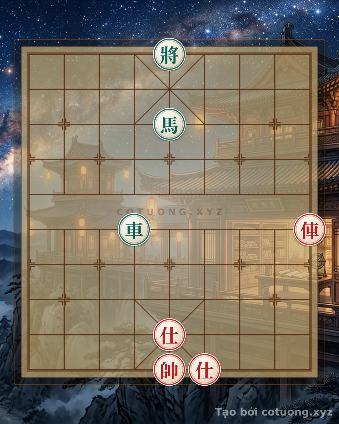 Thế cờ: Xiangqi (Chinese Chess): Strategy to Break the Black Chariot in 5 Moves — Cờ Tướng Online