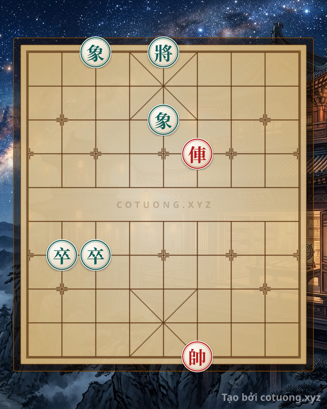 Challenge: Xiangqi (Chinese Chess) Analysis: Red Rook Wins with the 'Sword Cutting Elephant' Strategy - Lessons from the Battle of Bạch Đằng - Can you solve it?