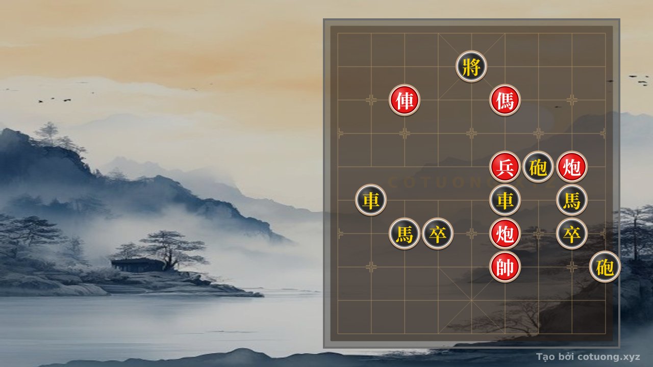 Thế cờ: Red General's Gambit: Red Chariot Rushes File 7, Red Cannon Strikes File 2 - Thrilling Tactics — Cờ Tướng Online