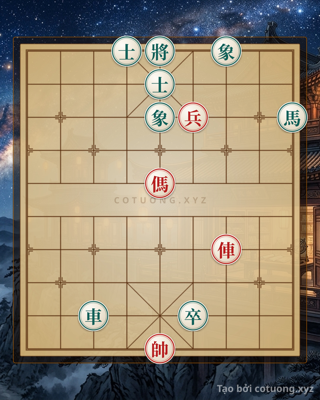 Challenge: Red Rook's Piercing Strike: A Brutal Scenario in Xiangqi - Can you solve it?