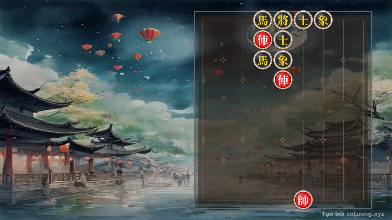 Thế cờ: Xiangqi: Red's Strategy When Facing Double Horses Interlocking — Cờ Tướng Online